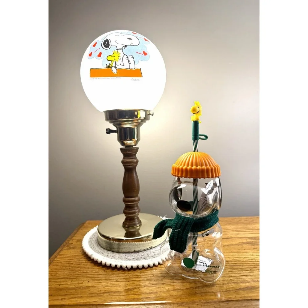 Starbucks x Peanuts Snoopy Bundle Glass Cup Plush Keychain Limited Edition 2026